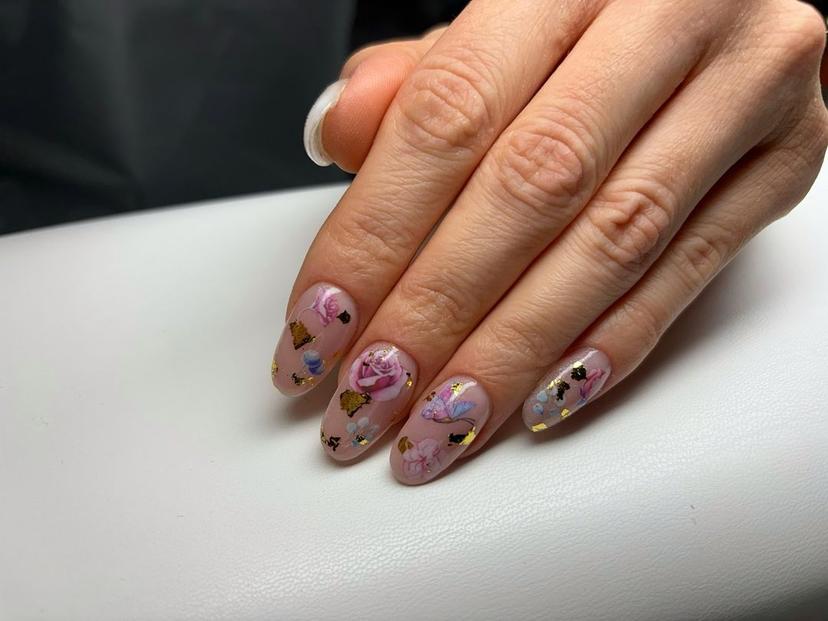 Hard gel/polygel nail extensions